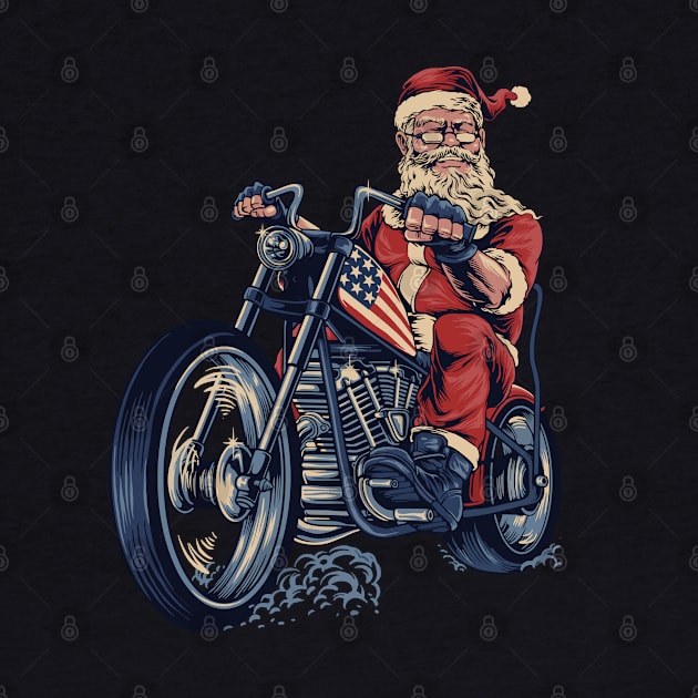 Biker Santa Claus by TambuStore